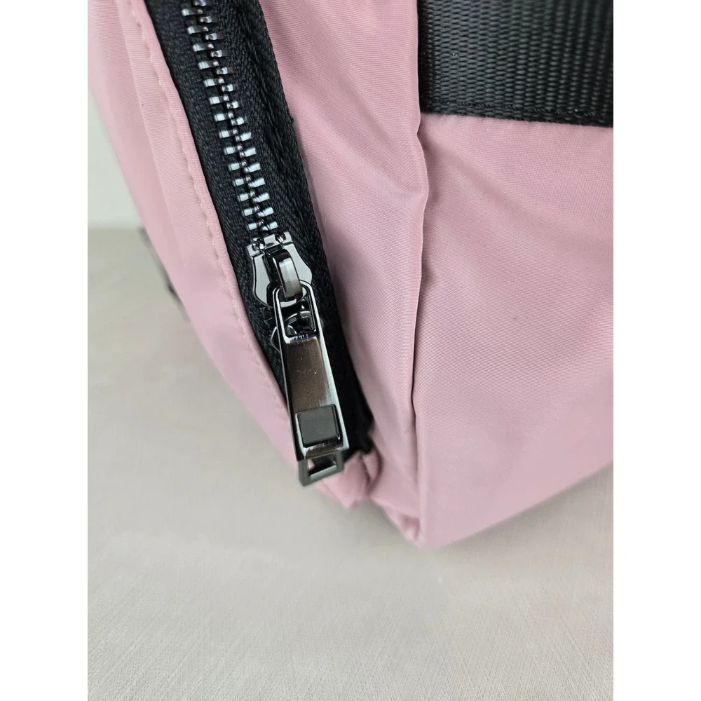 Fabletics‎ Pink Nylon Mini Backpack Sling Bag Adjustable Strap